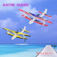 เครื่องบินร่อนปีกคู่ ELECTRIC GLIDERS ตัวเก็บประจุไฟฟ้า USB แสงไฟ LED ของเล่นDIY เครื่องบินโฟม ของสะ