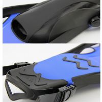 +‘； S Swimming Fins Silicone Adjustable Scuba Shoes Long Submersible Diving Flippers Professional Snorkeling Feet Monofin