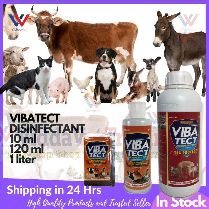 VIBATECT LIQUID DISINFECTANT 10 ml sachet/120ml/1 liter for household