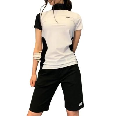 New style golf clothing womens breathable quick-drying slim elastic short-sleeved T-shirt jersey POLO shirt fashion all-match PING1 UTAA J.LINDEBERG XXIO Odyssey Honma♚✟