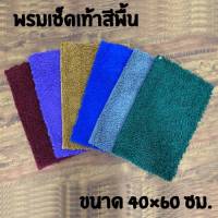 พรมเช็ดเท้า ขนาด 40x60 ซม. พรมห้องน้ํา พรมกันลื่น พรมสีพื้น พรมดักฝุ่น พรมตัวหนอน