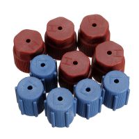 【hot】 10Pcs Air Conditioning Service System Charging Port R134a 13mm   16mm Caps Car Accessories