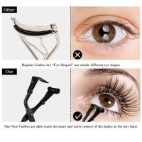 Partial Eyelash Curler Stainless Steel Portable Segmented Curling Tools Clip Eyelash W6C8