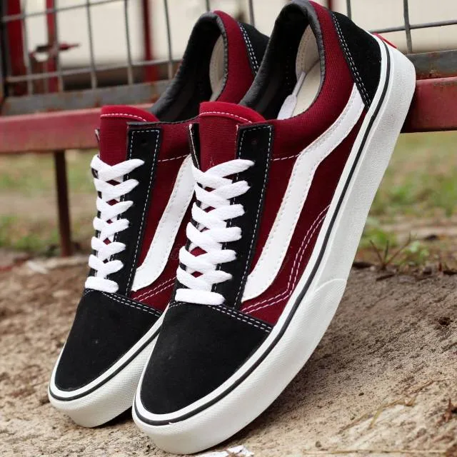 sepatu vans old skool merah maroon