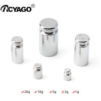 RCYAGO 5ชิ้น/เซ็ต Precision Calibration Set Chrome Plating Scale Weights Set 1G 2G 5G 10G 20G