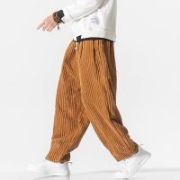 、’】【= Winter New Japanese Mens Waistband Corduroy Harem Pants Casual Jogging Sweatpants Hip-Hop Street Male Large Size M-5XL