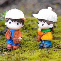 【CC】¤☢✱  1PCS Decoration Crafts Cartoon Figurines Satchel Couple Ornaments Garden Miniature Ornament