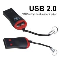 มินิความเร็วสูง USB แบบพกพาปลอดภัยขนาดเล็ก2.0 SDHC TF การ์ดความจำอะแดปเตอร์สำหรับตัวอ่านไดรฟ์แล็ปท็อปตกแต่ง