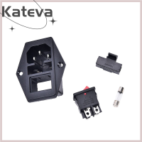 [Kateva] COD 3Pin IEC320 C14โมดูล INLET plug FUSE Switch ปลั๊กไฟชาย10A 250V