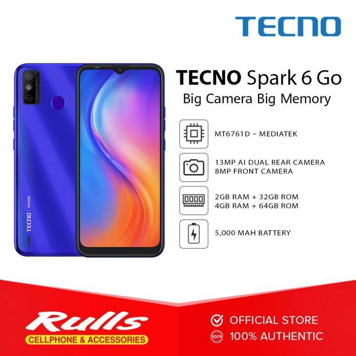 tecno spark 6 go 64 gb 4 gb ram