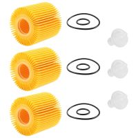 04152-YZZA1 Oil Filter Kit for Toyota Avalon Camry RAV4 Sienna for Lexus ES300H ES350 IS200T RX350 RX450H (Pack of 3)