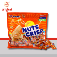 ตุ๊บตั๊บ ตุ๊บตั๊บโอวัลติน เคี้ยวเพลิน หวาน มัน อร่อย  ขนมตุ๊บตับมาเล NUTS CRISP TWIN-FISH ขนาด 300 กรัม