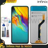 Beyondwolf หน้าจอเดิมสำหรับ Infinix ร้อน9/X655สัมผัสหน้าจอ LCD หน้าจอดิจิตอลแทนการประกอบสำหรับ Infinix Hot 9/X655พร้อมกรอบกลางสำหรับ Infinix Hot 9 X655