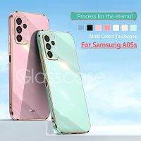 เคสโทรศัพท์ปลอกสำหรับ Samsung Galaxy A05 S A05s 05 S 2023กรอบสี่เหลี่ยมเคลือบเงาป้องกันเลนส์กล้องกรอบด้านหลังแบบนิ่ม