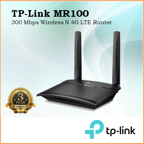 Tp-link Tl-mr100 300 Mbps Wireless N 4g Lte Router 