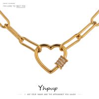 Stainless Steel Chain Necklace Women Stainless Steel 14 K Plated Jewelry - Heart - Aliexpress