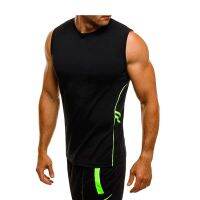 New man tight sleeveless T-shirt sports fitness quick-drying men basketball perspiration