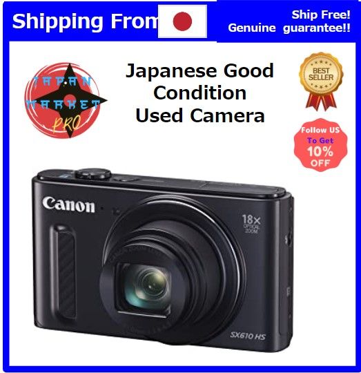 Japan Used Camera] Canon Digital Camera PowerShot SX610 HS Black