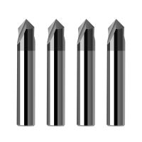 CNC คาร์ไบด์ Chamfering milling cutter 60 90 120 องศาเคลือบ 3 ขลุ่ยลบคม end mill แกะสลักและแกะสลักเราเตอร์บิตเครื่องมือ