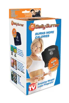 Belly Burner Weight Loss Belt, Black, One-Size Fits All 