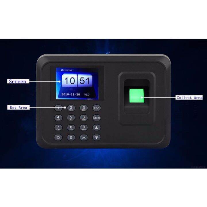 ENGLISH VERSION! FINGERPRINT Thumbprint Punch Card with Password Easy