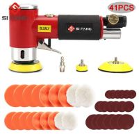 41Pcs 2 /3 Mini Air Sander Pneumatic Dual Action Polisher Polishing Machine Sanding Kit For Auto Body Surface Finishing