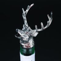 【LZ】⊕♕  Garrafa de vinho pourer rolha aço inoxidável veado cabeça dragão único vinho aeradores barra ferramentas barware