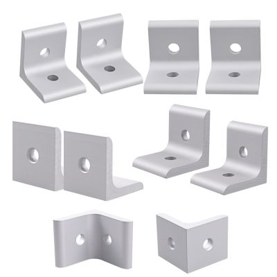 ﹉♛✣ 10 Pieces 2 Hole 4040 Series Inside Corner Bracket for Aluminum Extrusion Profile 40 x 40 x 36mm with Slot 8mm