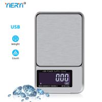 High Precision Digital Electronic Jewelry Scale Mini 200g/600g/1000gx0.01g Stainless With Count Balance Pocket Scales USB Charge Luggage Scales