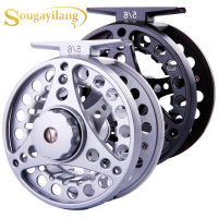 Souilang Fly Fishing Reels CNC-Machined ขนาดใหญ่ Arbor Fly Reel 2 1BB 1:1 Fly Fishing Tackle อุปกรณ์เสริม