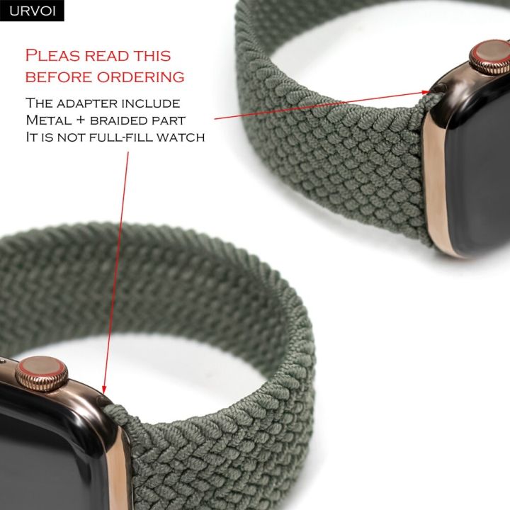 urvoi-band-สำหรับนาฬิกา-apple-ultra-braided-solo-loop-series-8-7-6-se-5-4-3-2-1เส้นด้ายโพลีเอสเตอร์สายรัดสำหรับ-iwatch-ยืดได้-carterfa