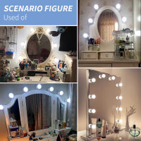 Hot LED Vanity Light กระจกแต่งหน้าโคมไฟติดผนัง USB ห้องอาบน้ำโต๊ะเครื่องแป้งกระจก Light สำหรับห้องนอน Dresser Dimmable LED Nightlights