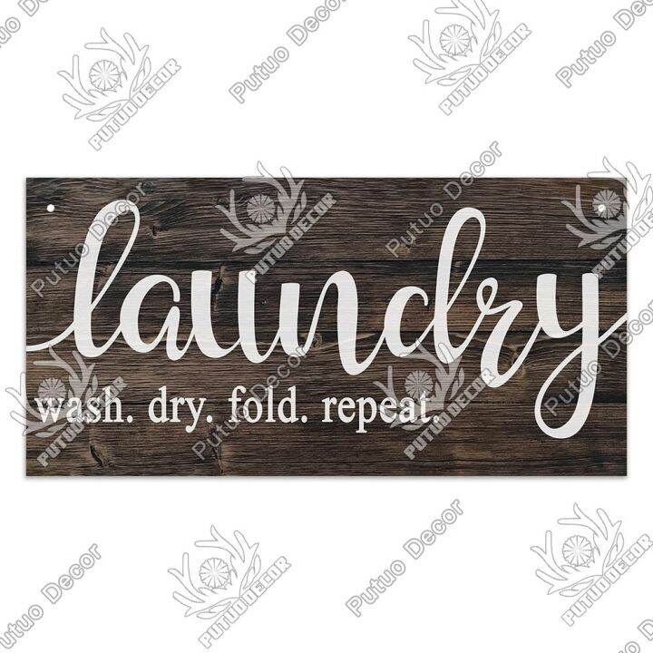 Laundry Wooden Signs Wooden Wall Plaque Decorative Plaque for Laundry
