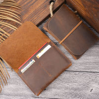 【CW】Moterm Passport Holder Cover with Credit ID Card Holder Crazy Horse Leather Vintage Customizable Business Card Wallet Wholesale