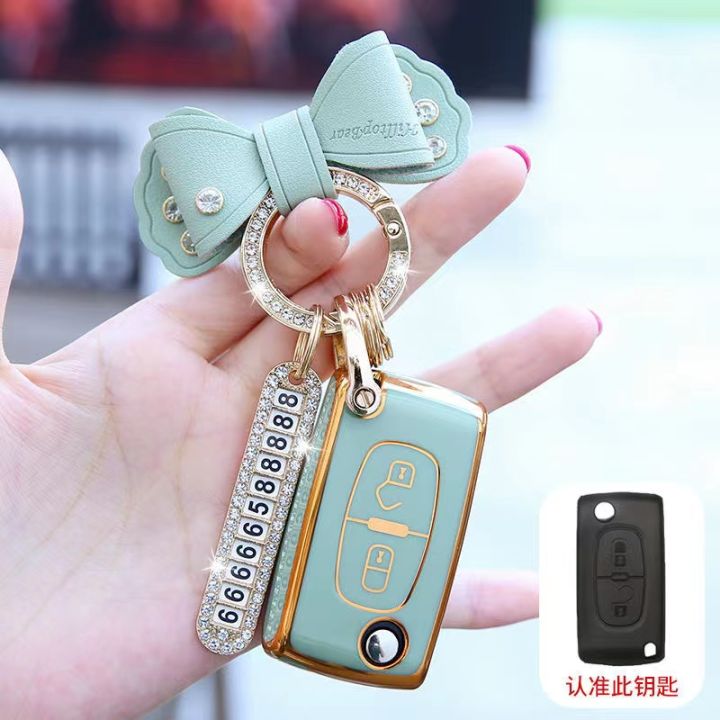 ใหม่-soft-tpu-filp-car-key-cover-สำหรับ-citroen-c4-cactus-c4l-สำหรับ-peugeot-508-301-2008-3008-408-c5-c3ป้องกัน