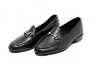 London brown - QUINN HORSEBITS  รองเท้าหนัง ทรง belgian loafers / สี black