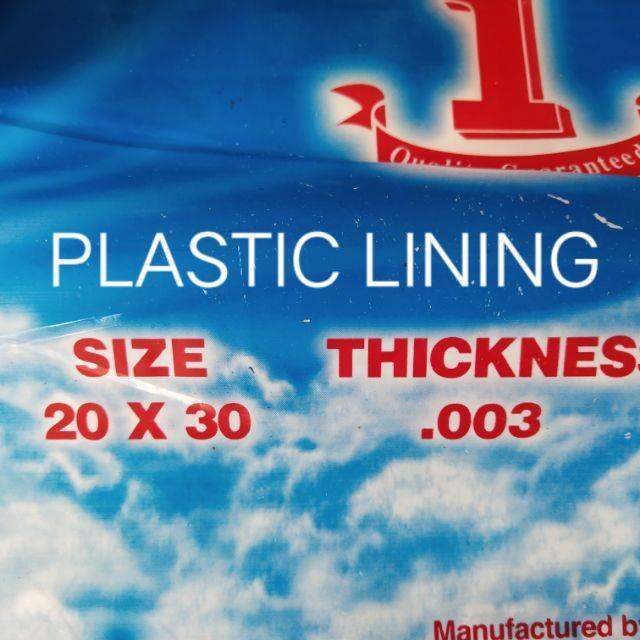 PE Plastic Lining 20 x30 Lazada PH
