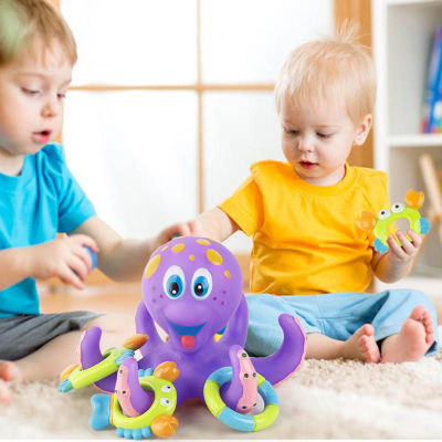 6pcs/set Baby Bath Toy Cute Animals Octopus Crab Fish Floating Bathtub Toys for Kids High Quality Durable