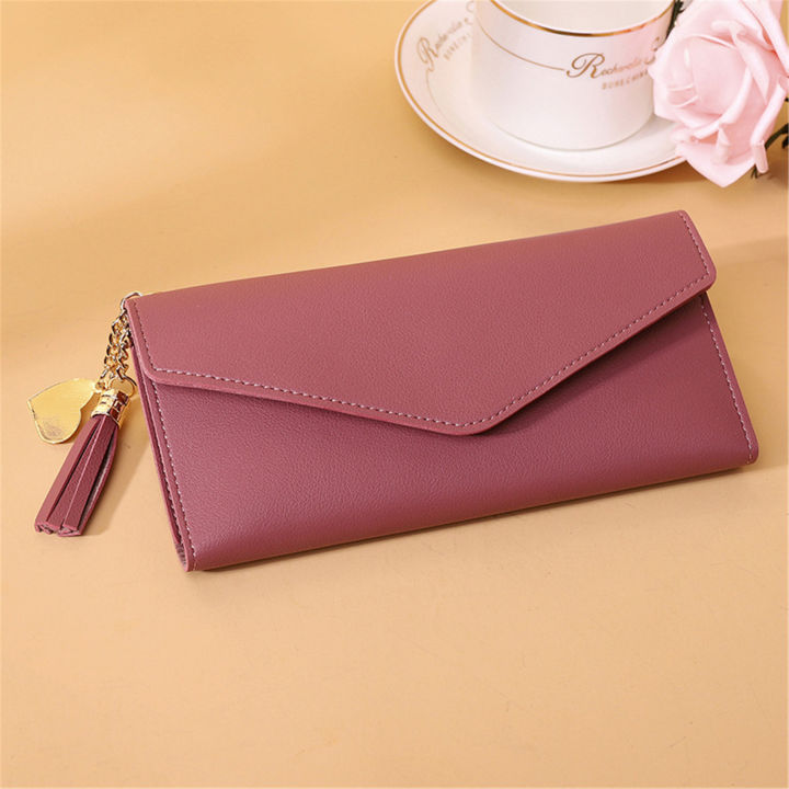 lychee-wallet-tassel-wallet-multifunctional-wallet-simple-wallet-long-wallet-heart-shaped-wallet-trendy-wallet