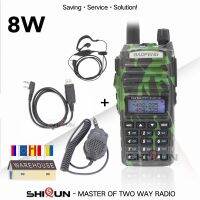 J46 Baofeng วิทยุ8W UV-82 10 KM วิทยุสื่อสารคู่ PTT Camo UV-82พลังงานสูงรุ่น8W 4W 1W 3 W สลับได้