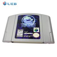 ชุดกล่องใส่เกมการ์ด N64ชุด Sub Zero มอร์ทัลคอมแบทภาษาอังกฤษตำนานสำหรับเด็กนักสะสมแฟนเกม