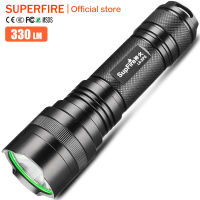 SUPERFIRE ไฟฉายแสงจ้าใน R5 L6-XPE L6ชาร์จไฟได้,ไฟฉาย Led ขนาดเล็กพกพาสำหรับใช้ในครัวเรือนสว่างเป็นพิเศษในระยะยาว