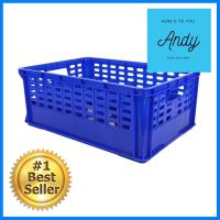 ลังแก้ว 24 ช่อง GW 33.5x48.5x19 ซม. สีน้ำเงินPERFORATED GLASSWARE CRATE WITH 24 COMPARTMENTS GW 33.5X48.5X19CM BLUE **โปรโมชั่นสุดคุ้ม โค้งสุดท้าย**