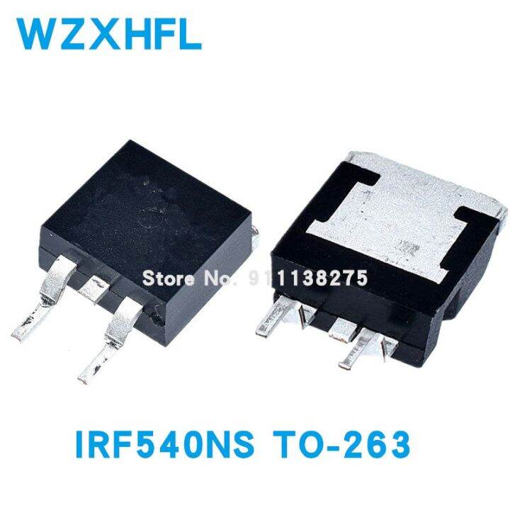 10pcs-irf540nstrlpbf-to-263-irf540ns-to263-f540ns-irf540n-d2pak-33a-100v-smd-mosfet-new-and-original-ic-chipset-watty-electronics