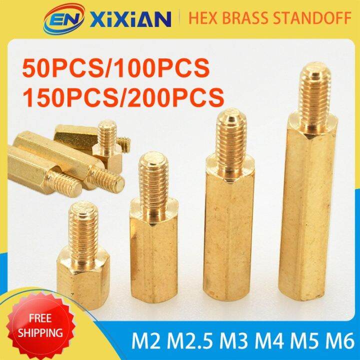 1 Hex Brass Standoff Pillar Column Screw For PCB Support Motherboard ...