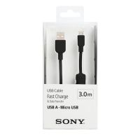 SONY !! สายชาร์จ USB A TO MICRO USB (3 เมตร) รุ่น CP-AB300/BC WW