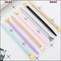 Disney New Cute Mickey Mouse Bllpoint Pens Creative Cartoon Student Stationery Metal Pen Mickey Marker Pen Stationery Set Gift Pens