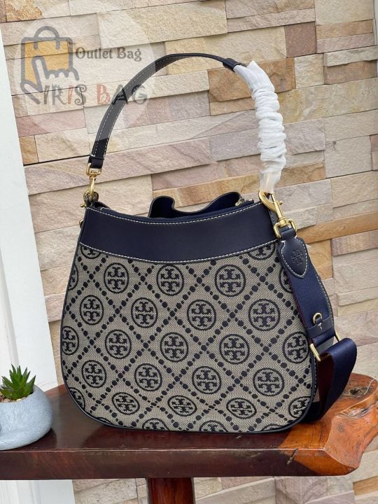 กระเป๋าถือ-สะพายใบใหญ่-tory-monogram-jacquard-drawstring-hobo