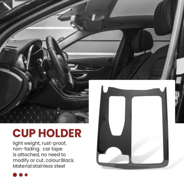 car-center-console-water-cup-holder-frame-cover-trim-accessories-for-mercedes-benz-c-class-w204-c180-c200-2007-2014-rhd