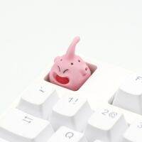 Cool Kit handcraft Cute Mr Buu resin artisan keycaps for mx stem mechanical keyboards ブウ Pink